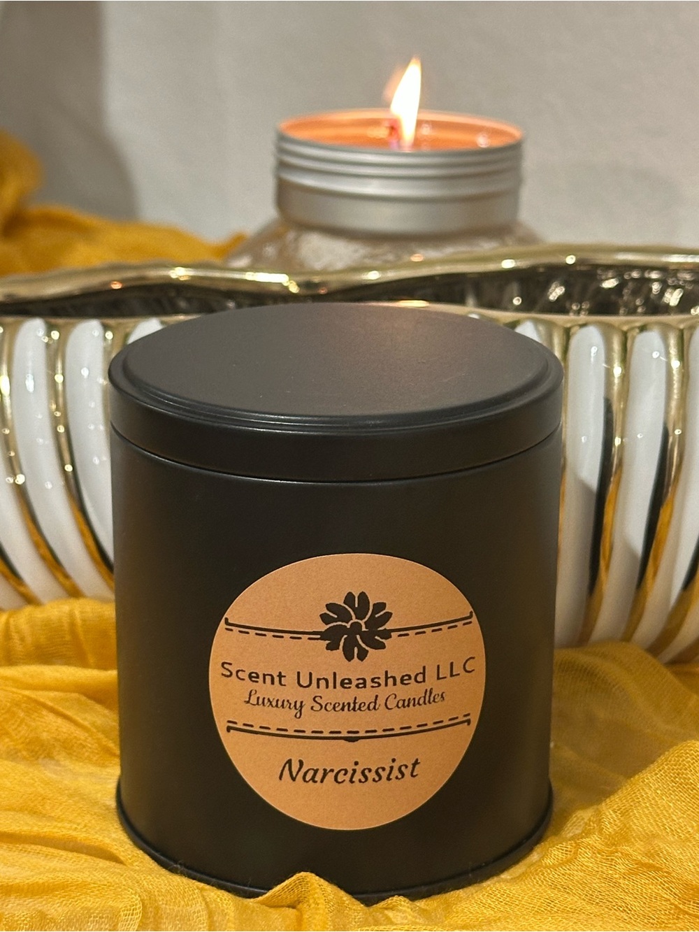 Narcissist, SCENT UNLEASHED LLC Scented Candle — Black